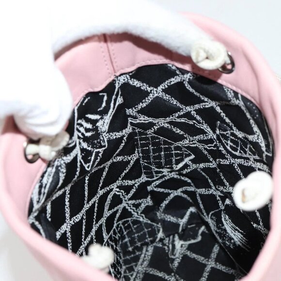 CHANEL Hand Bag Leather Pink CC Auth 135267V - Picture 13 of 16